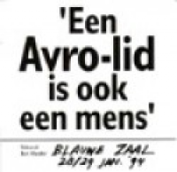 Jeroen van Merwijk - Een Avro-lid is ook een mens, goes The Blauwe Zaal